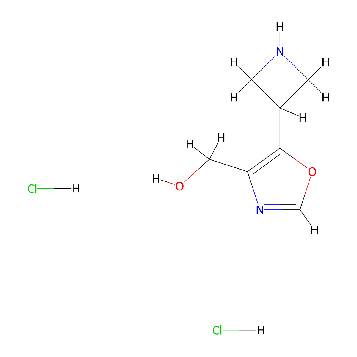 [5-(Azetidin-3-yl)-1,3-oxazol-4-yl]methanol dihydrochloride molecular structure, CAS 2344685-18-1
