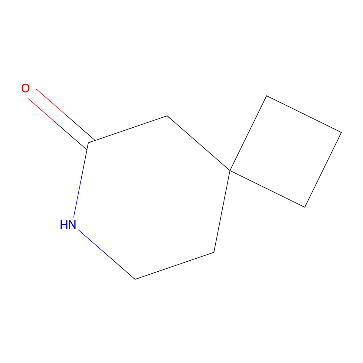 7-Azaspiro[3.5]nonan-6-one molecular structure, CAS 2344685-49-8