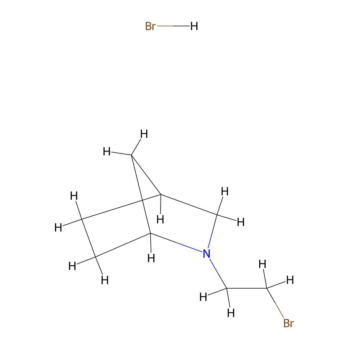 2-(2-Bromoethyl)-2-azabicyclo[2.2.1]heptane hydrobromide molecular structure, CAS 2344685-50-1