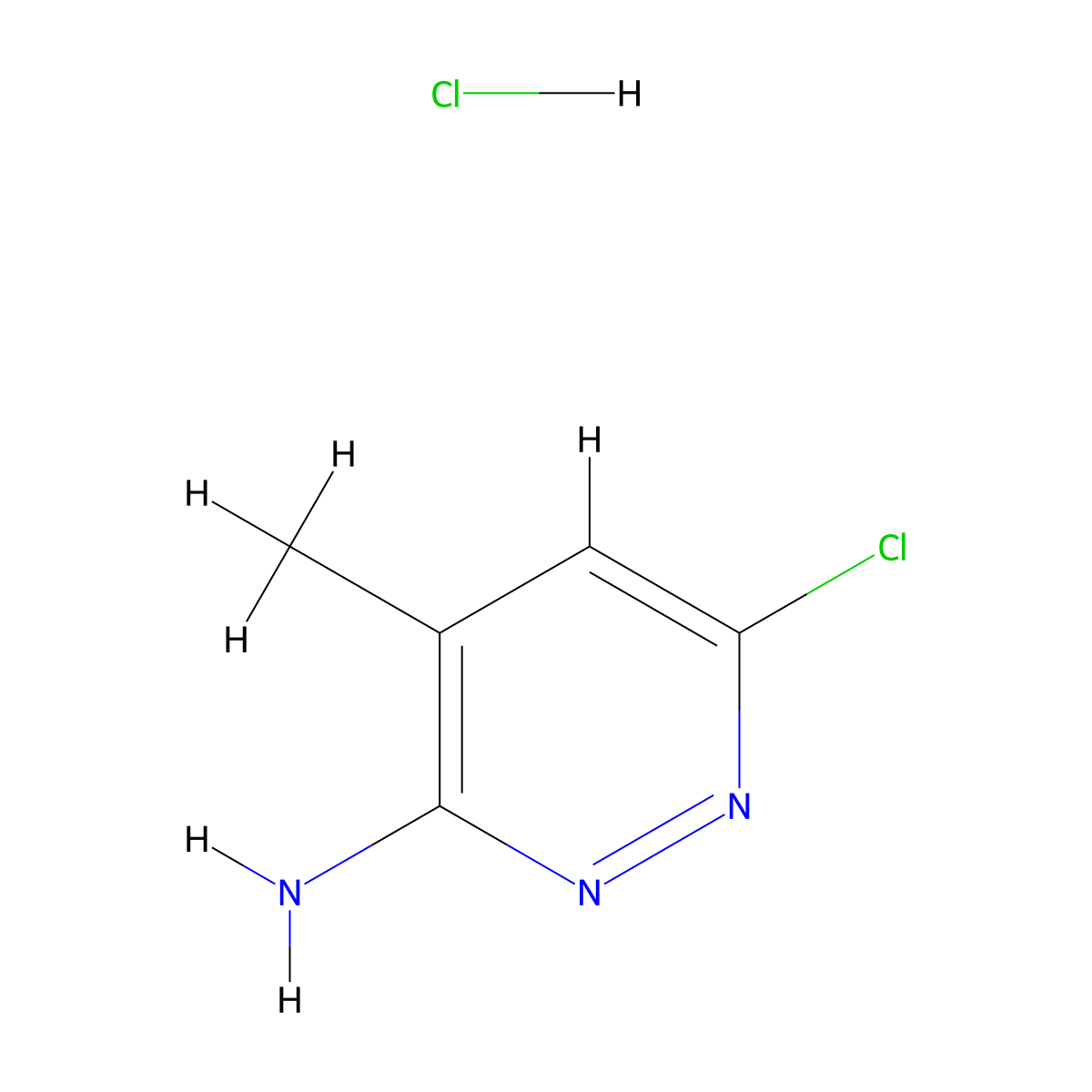 6-Chloro-4-methylpyridazin-3-amine hydrochloride molecular structure, CAS 2344685-76-1