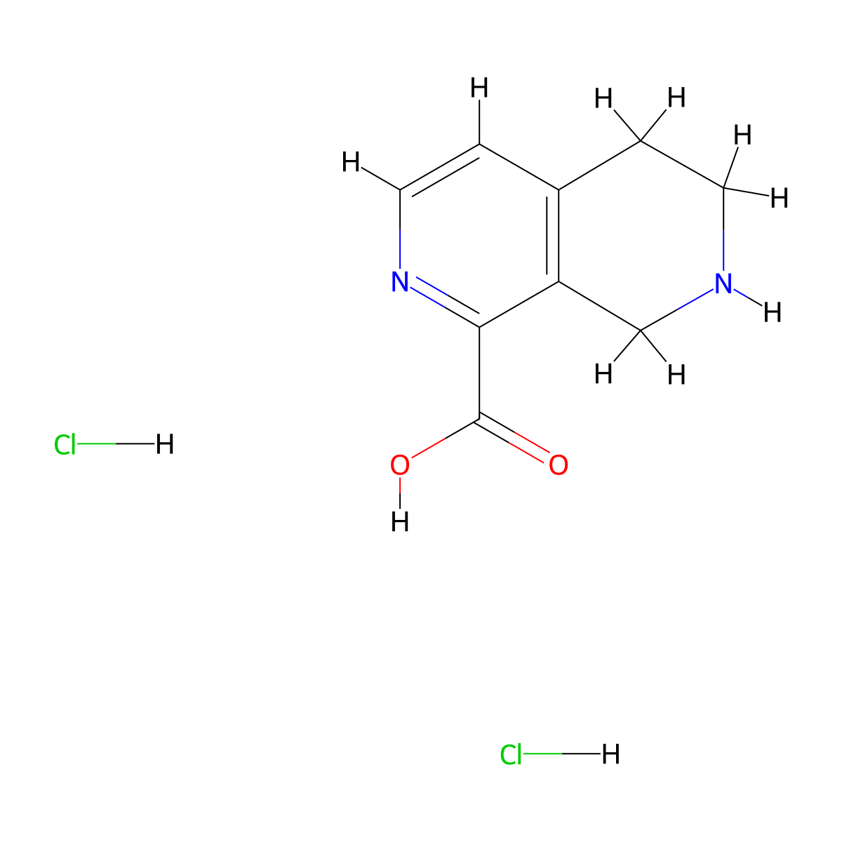 5,6,7,8-Tetrahydro-2,7-naphthyridine-1-carboxylicaciddihydrochloride molecular structure, CAS 2344685-84-1
