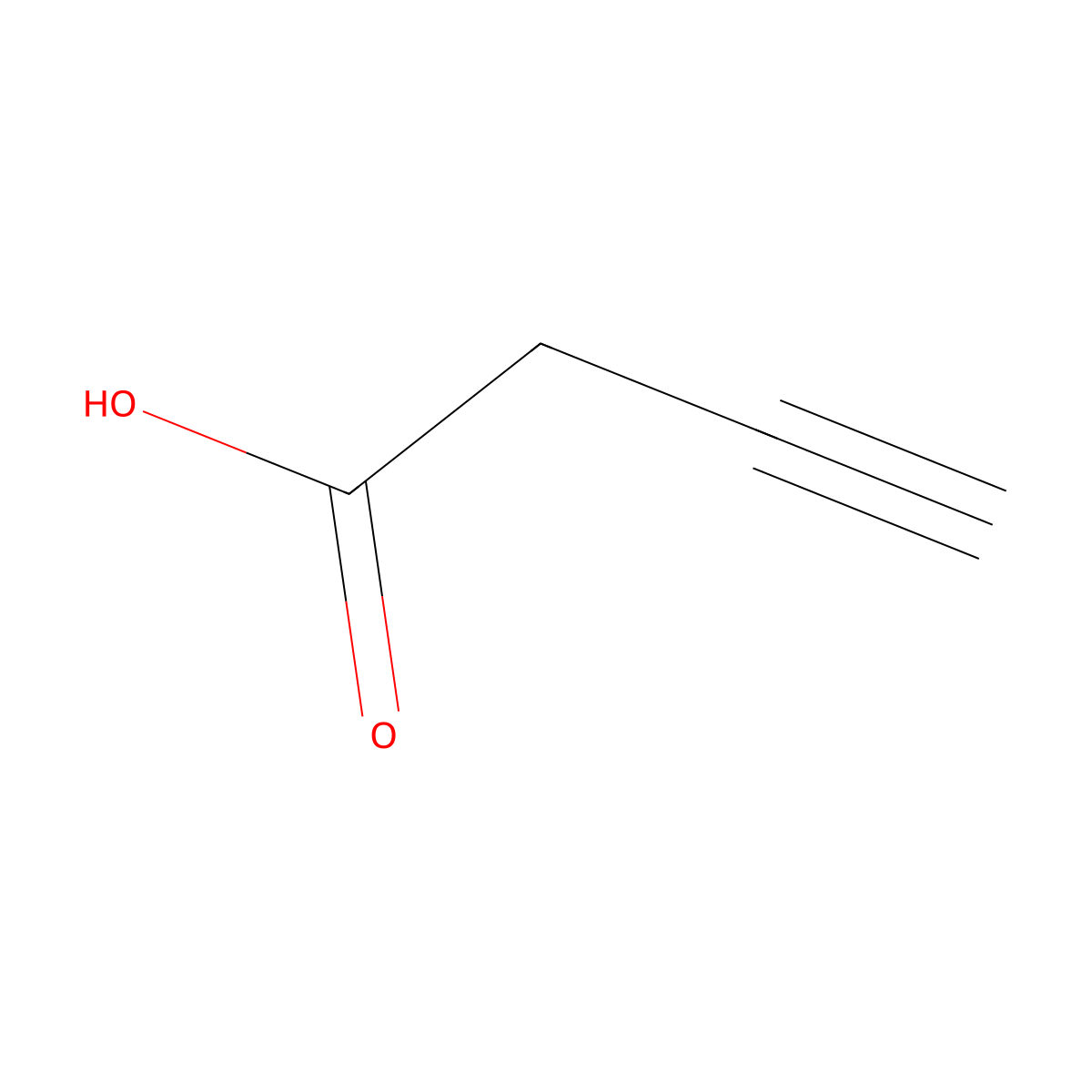 3-Butynoic Acid molecular structure, CAS 2345-51-9