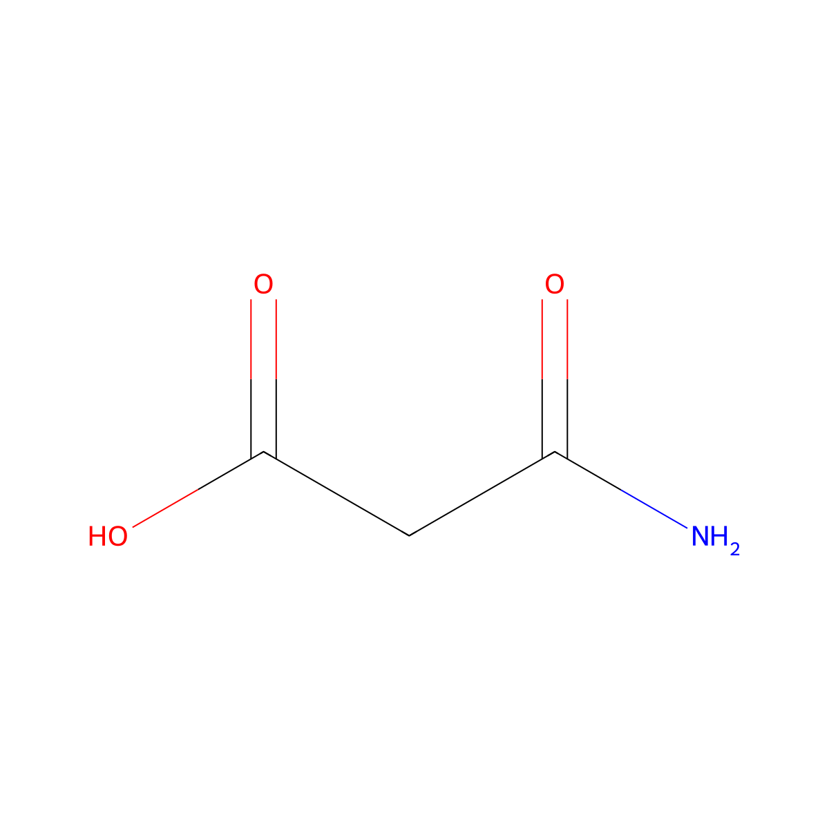 3-Amino-3-Oxopropanoic Acid molecular structure, CAS 2345-56-4