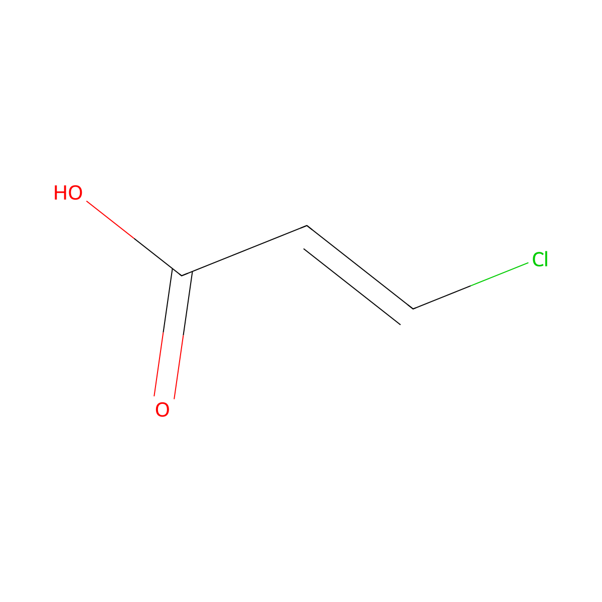 trans-3-Chloroacrylic acid molecular structure, CAS 2345-61-1