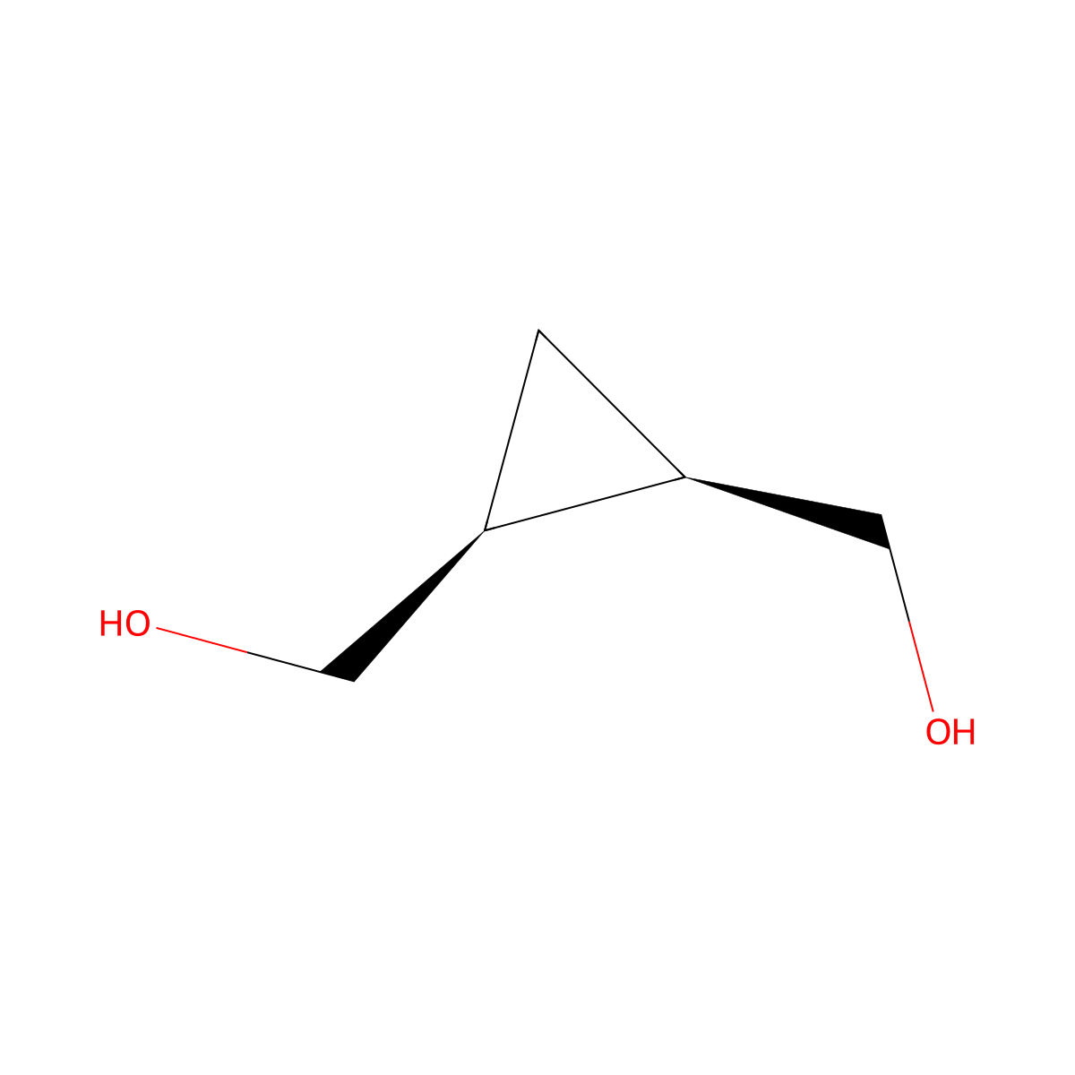 rel-(1R,2S)-1,2-Cyclopropanedimethanol molecular structure, CAS 2345-68-8