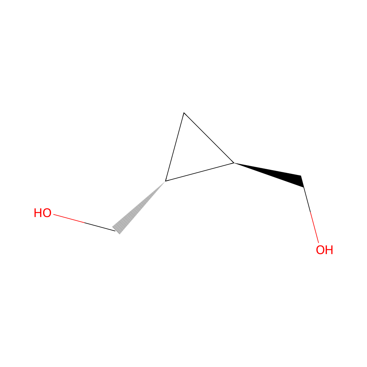 rac-[(1R,2R)-2-(hydroxymethyl)cyclopropyl]methanol molecular structure, CAS 2345-75-7