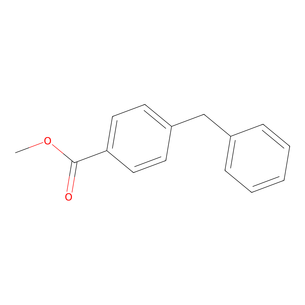 Methyl 4-benzylbenzoate molecular structure, CAS 23450-30-8