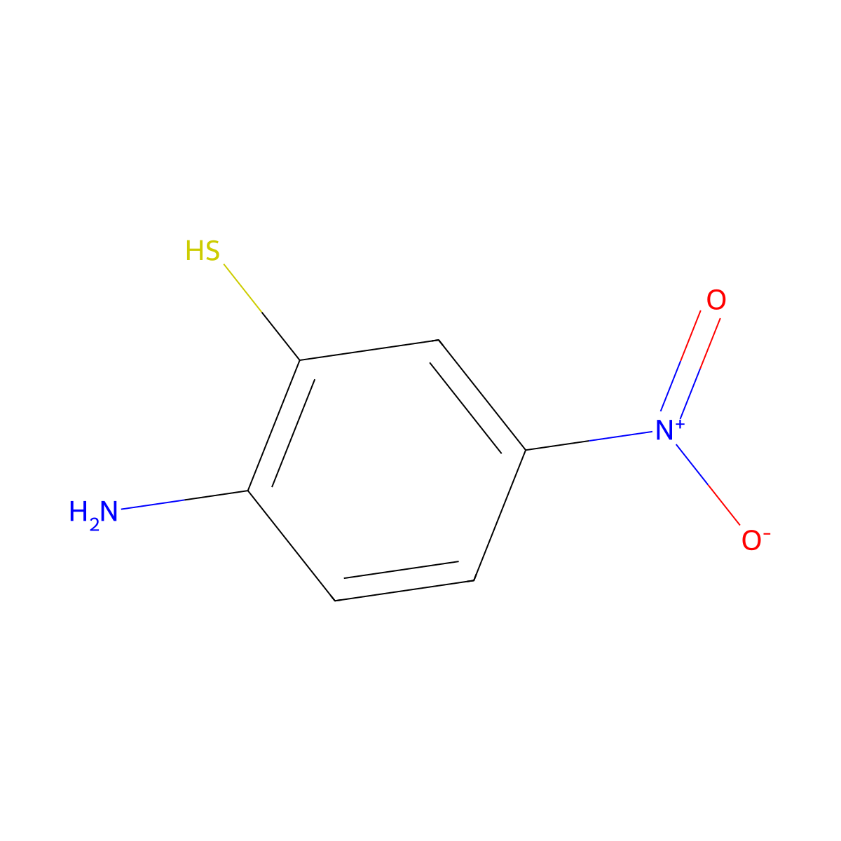 2-Amino-5-nitrobenzenethiol molecular structure, CAS 23451-98-1