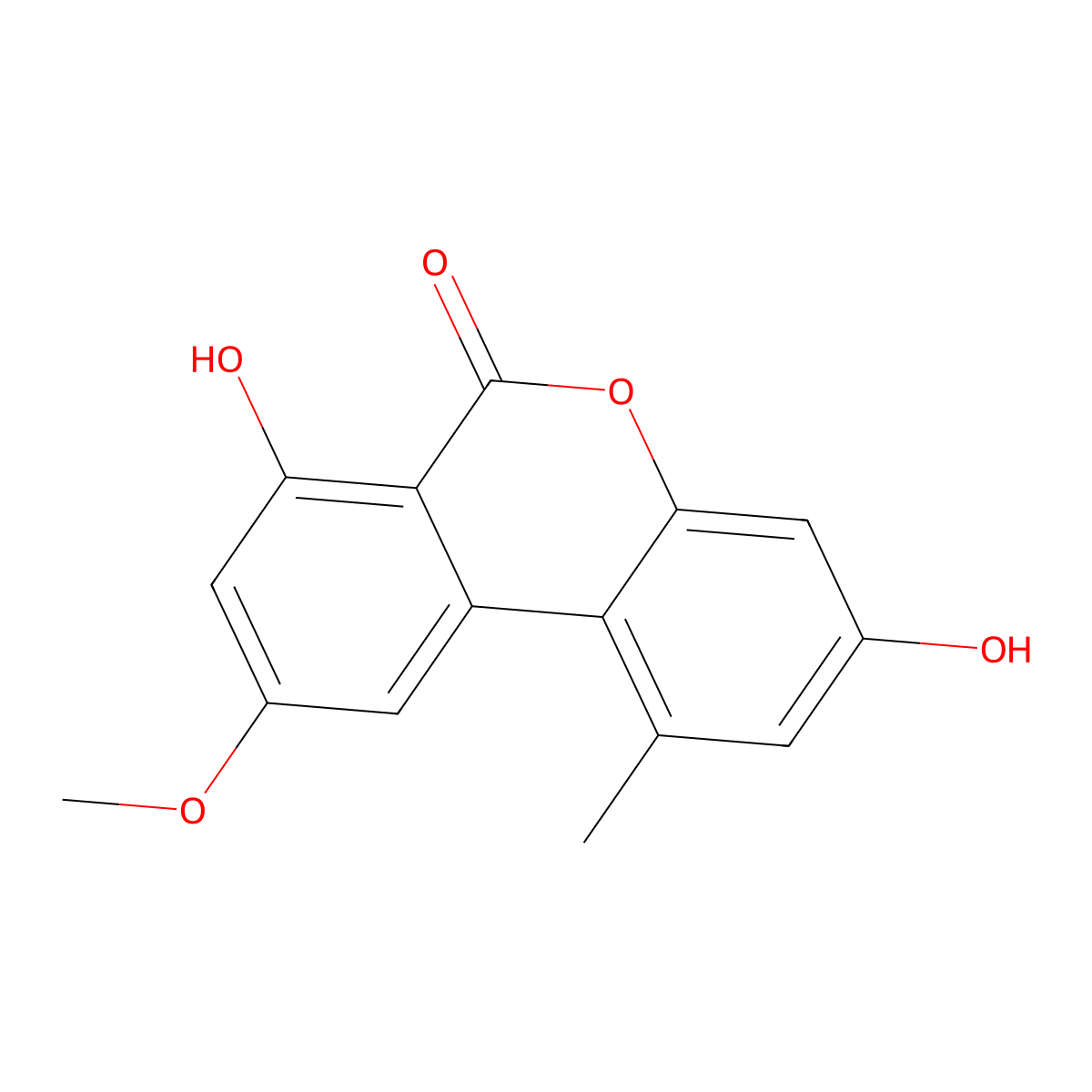 Alternariol monomethyl ether molecular structure, CAS 23452-05-3