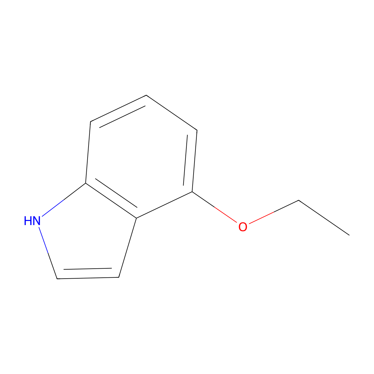 4-Ethoxy-1H-indole molecular structure, CAS 23456-82-8