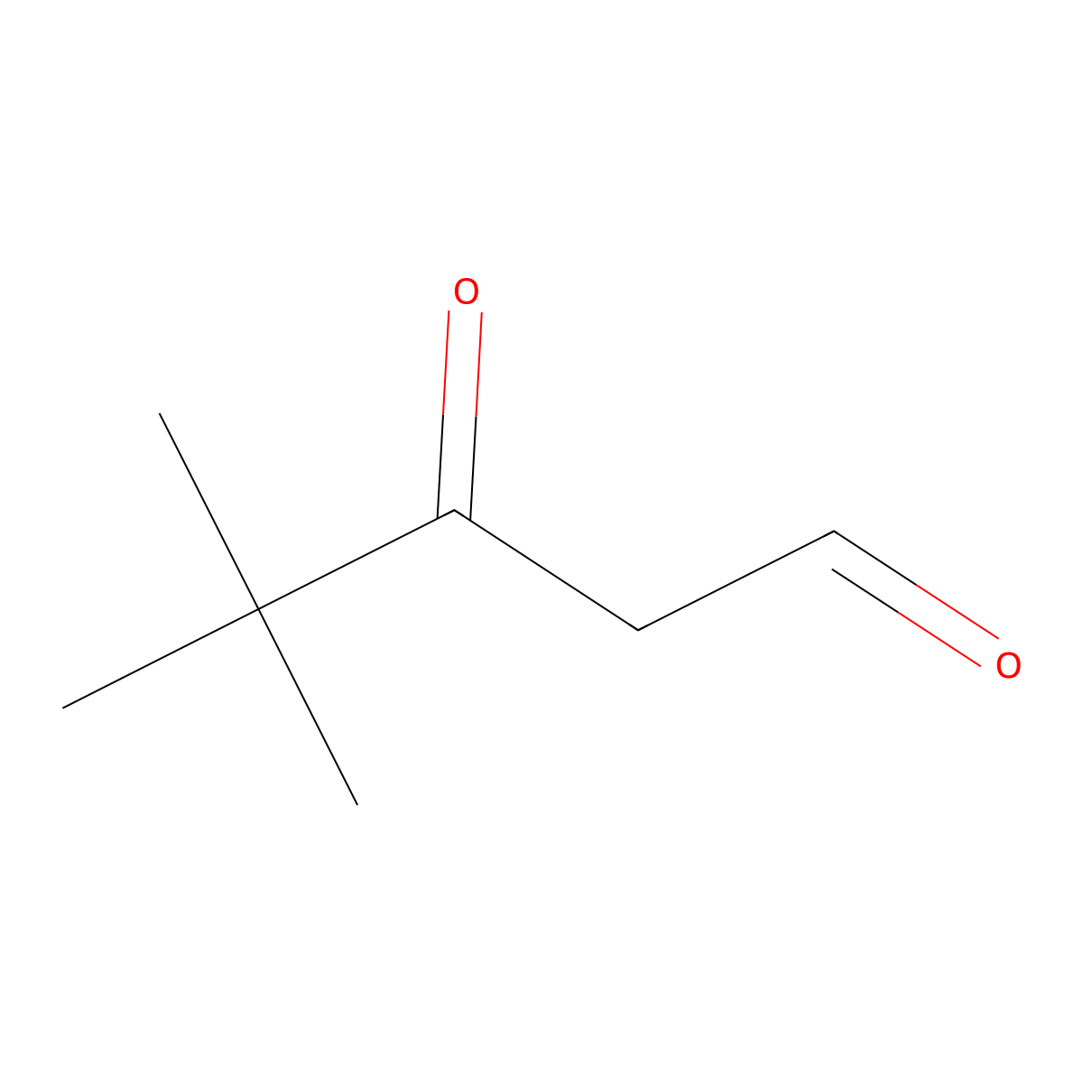 4,4-Dimethyl-3-oxopentanal molecular structure, CAS 23459-13-4