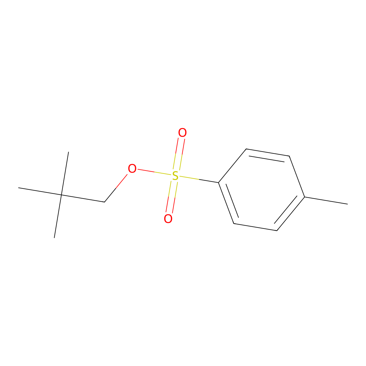 Neopentyl tosylate molecular structure, CAS 2346-07-8