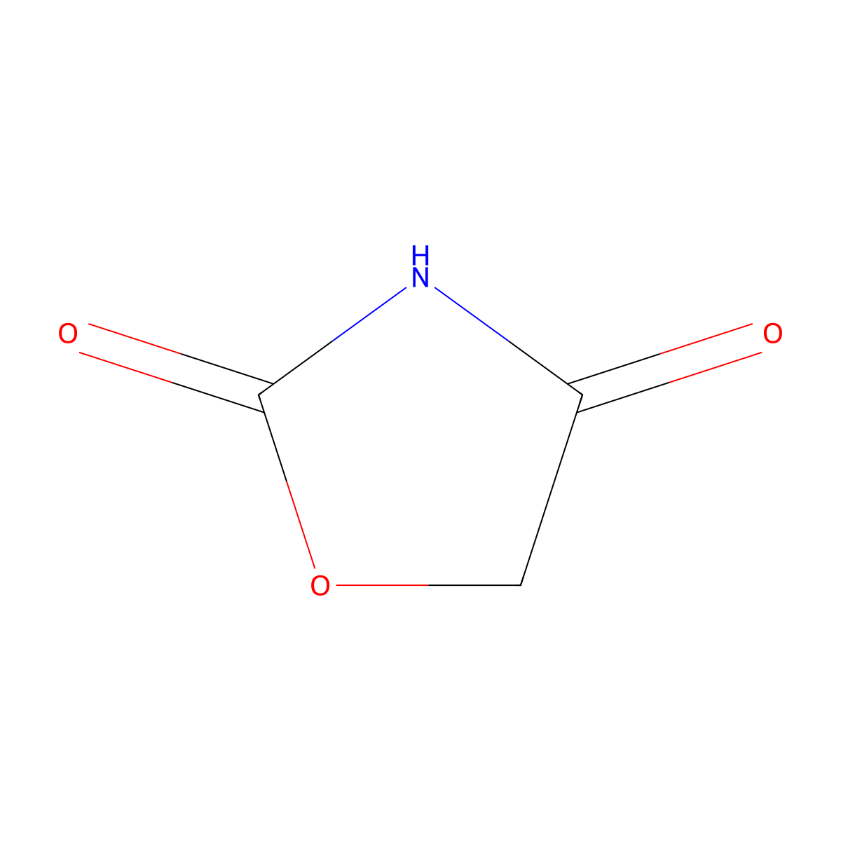 2,4-Oxazolidinedione molecular structure, CAS 2346-26-1