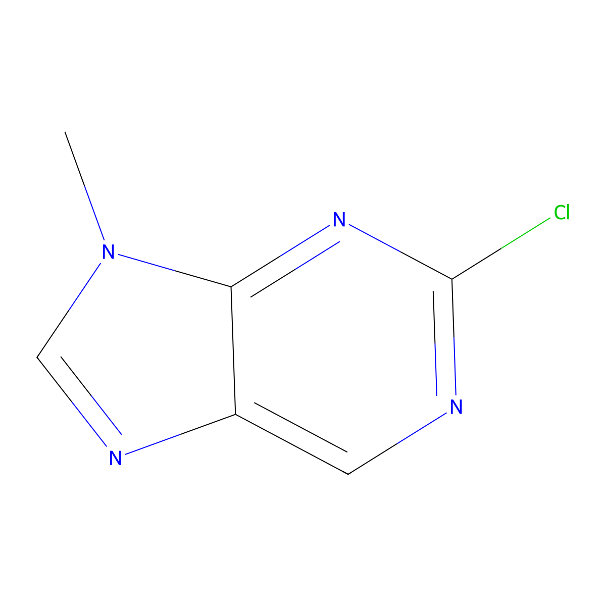 2-chloro-9-methyl-9H-purine molecular structure, CAS 2346-73-8