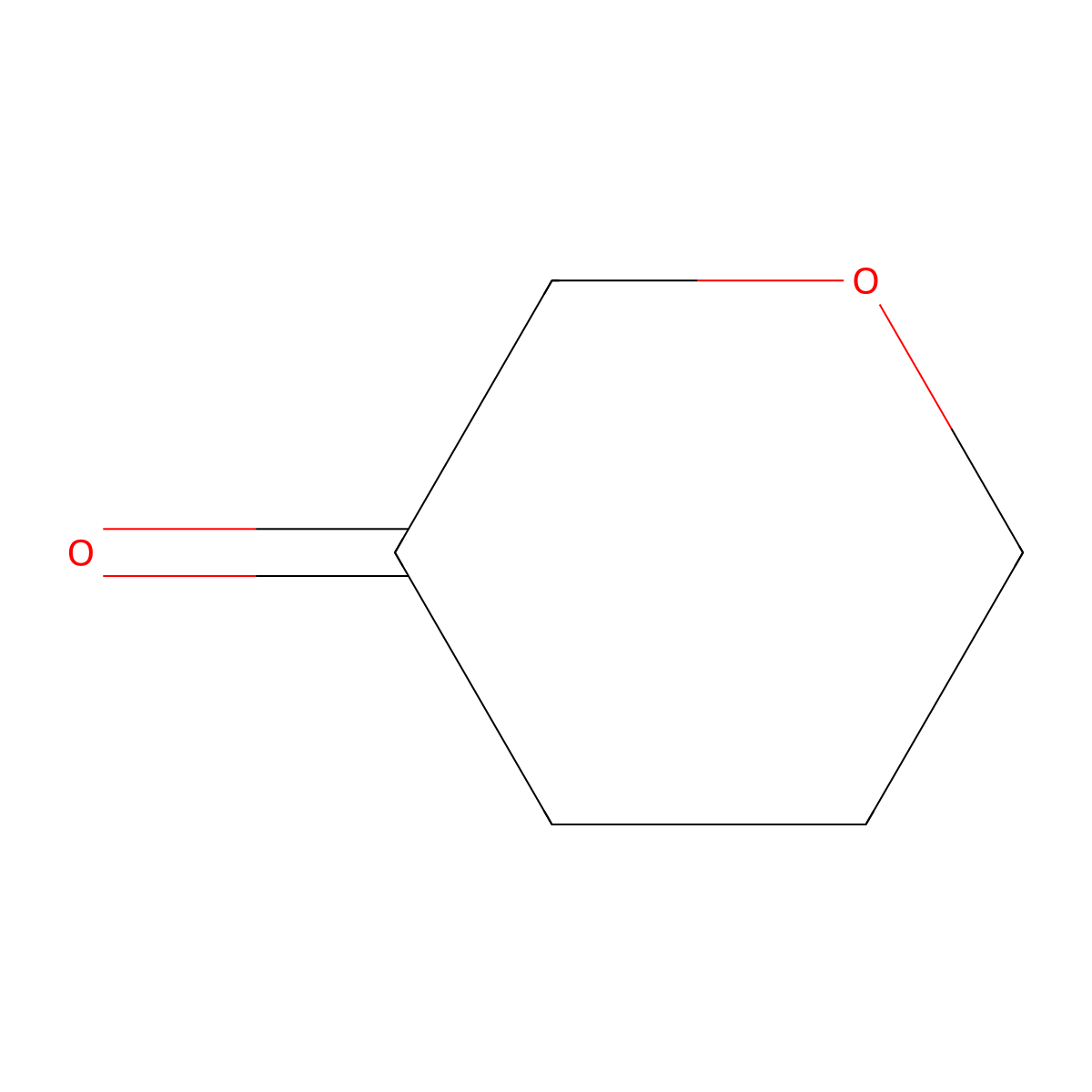 2H-Pyran-3(4H)-one, dihydro- molecular structure, CAS 23462-75-1