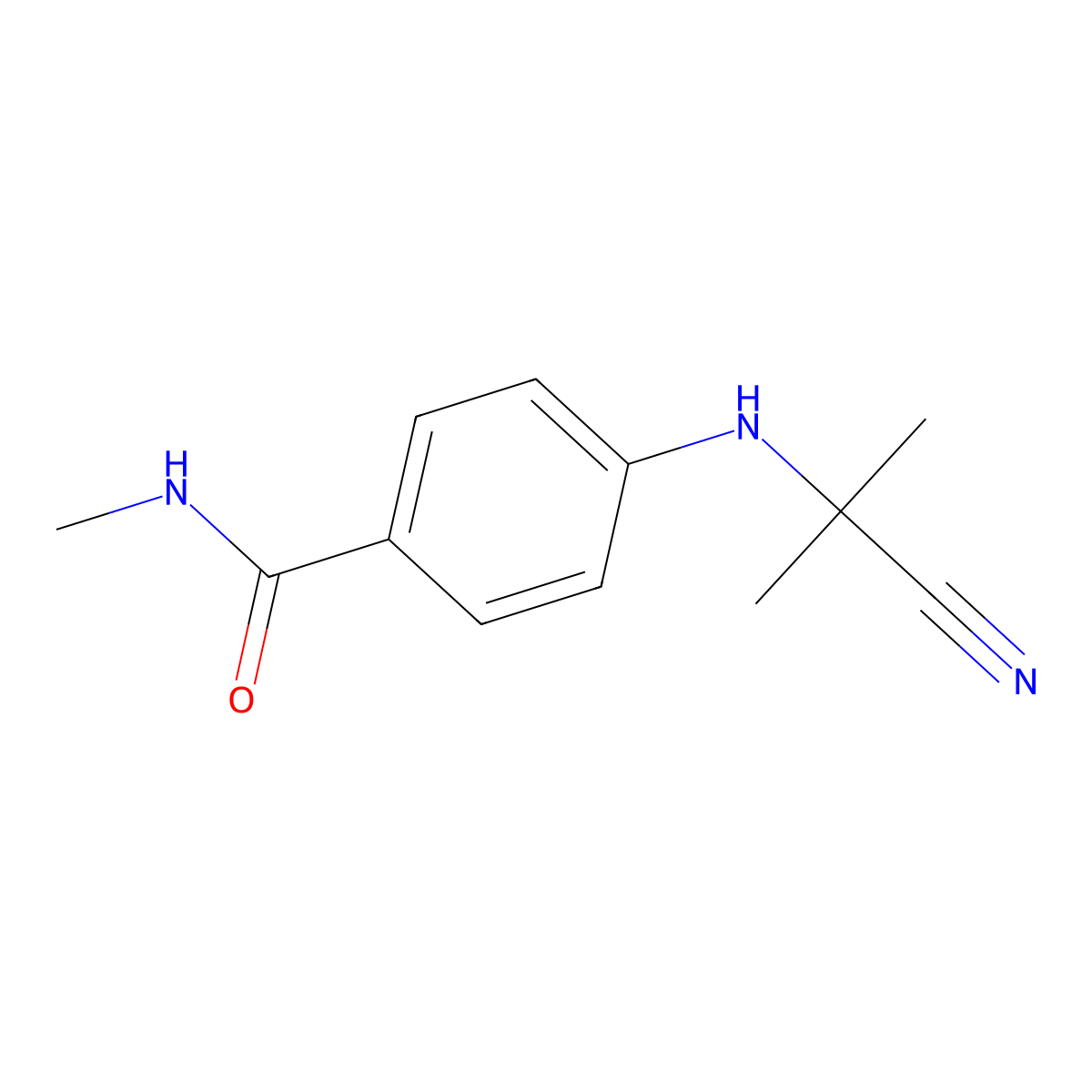 4-((2-Cyanopropan-2-yl)amino)-N-methylbenzamide molecular structure, CAS 2346499-26-9