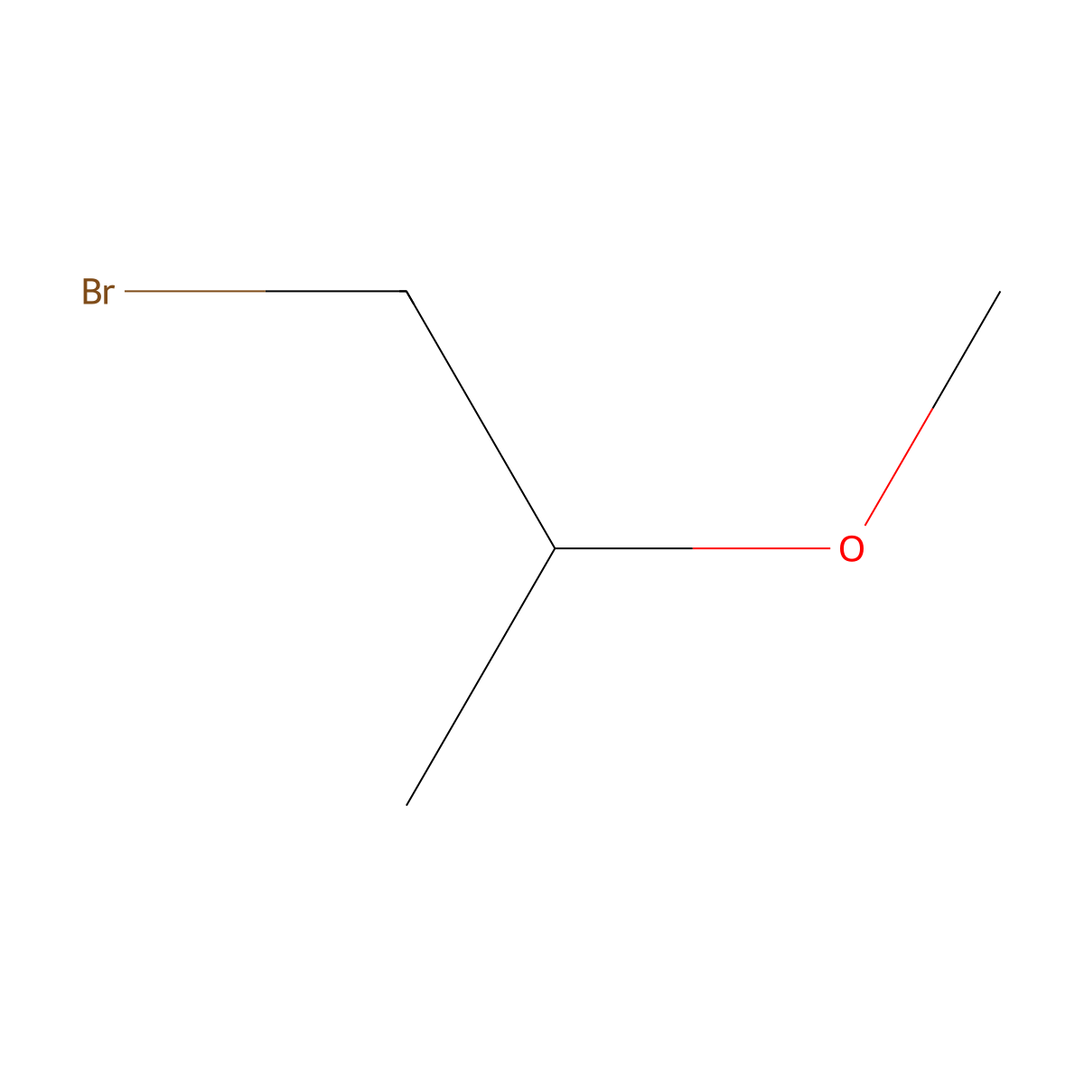 1-Bromo-2-methoxypropane molecular structure, CAS 23465-33-0