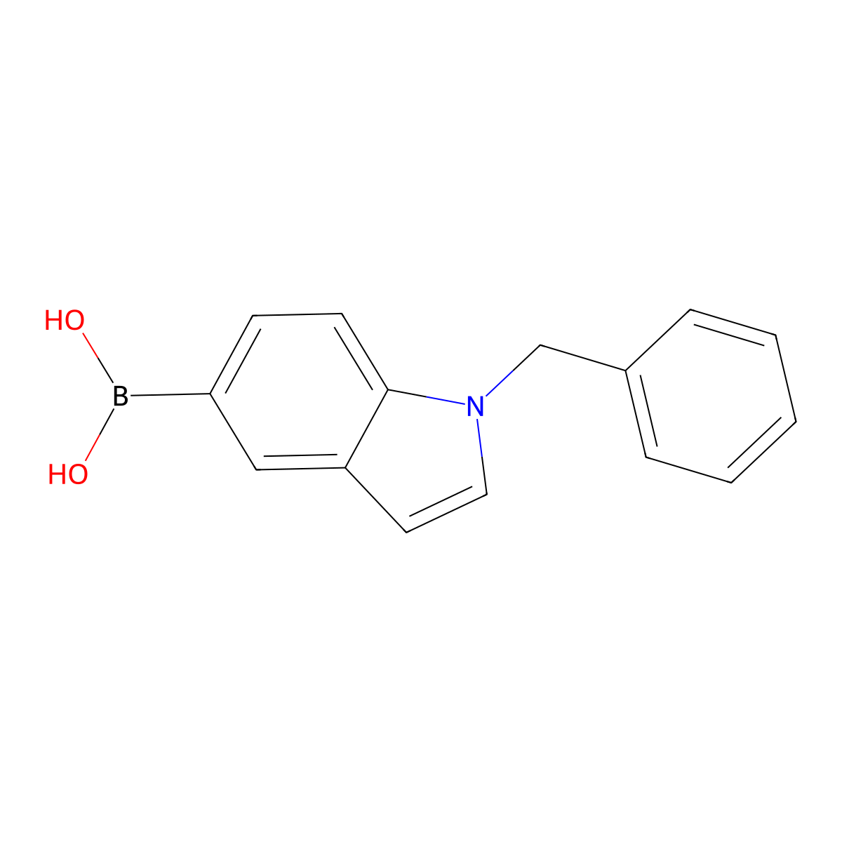 (1-Benzylindol-5-yl)boronic acid molecular structure, CAS 2346512-57-8