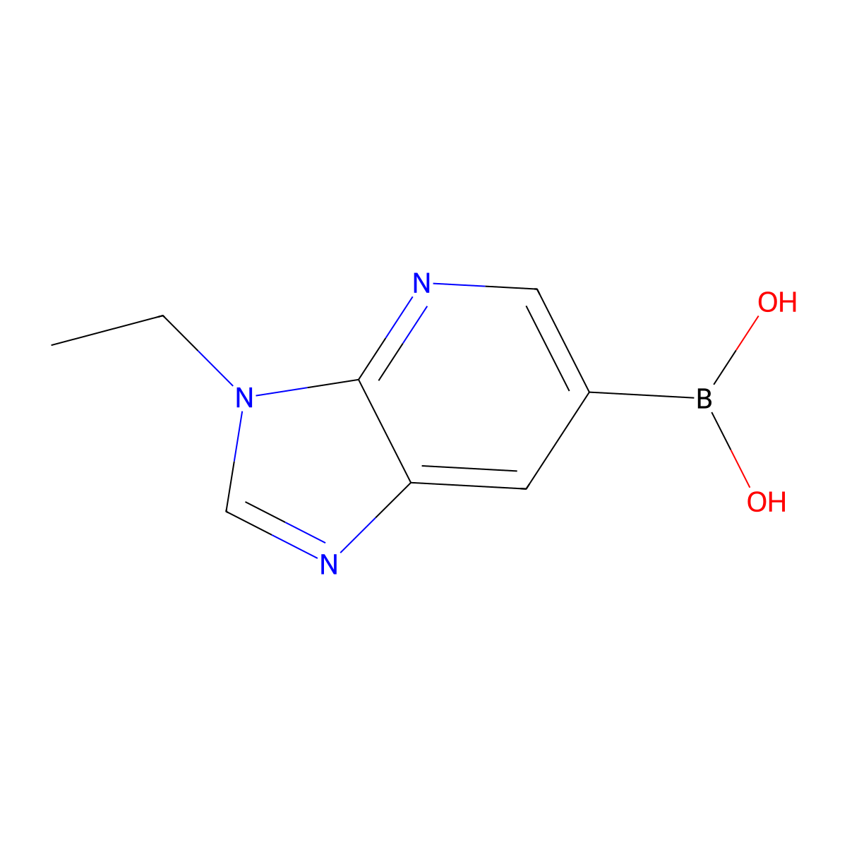 {3-Ethylimidazo[4,5-b]pyridin-6-yl}boronic acid molecular structure, CAS 2346513-09-3