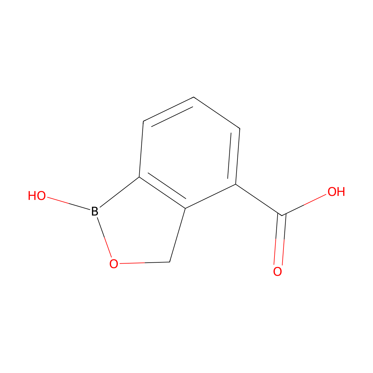 1-Hydroxy-1,3-dihydrobenzo[c][1,2]oxaborole-4-carboxylic acid molecular structure, CAS 2346531-04-0