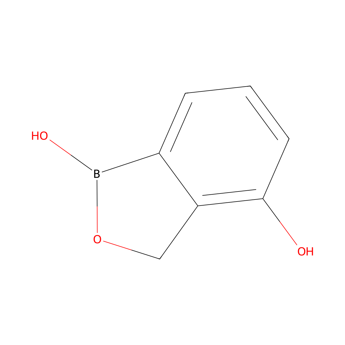 1,3-Dihydro-2,1-benzoxaborole-1,4-diol molecular structure, CAS 2346531-53-9