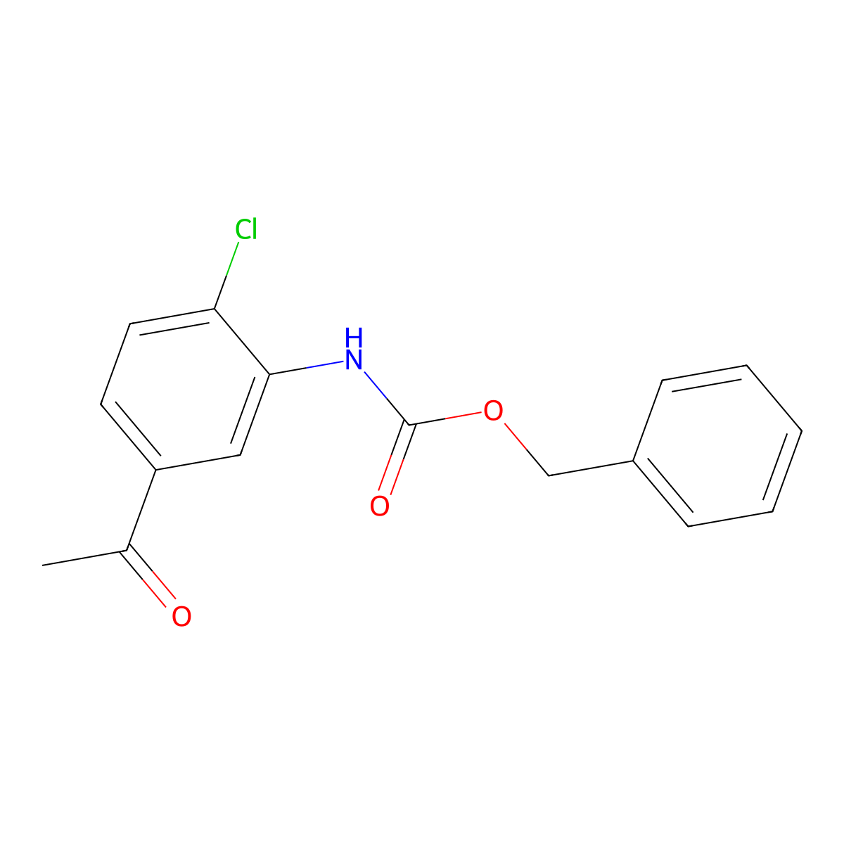 benzyl N-(5-acetyl-2-chlorophenyl)carbamate molecular structure, CAS 2346631-38-5