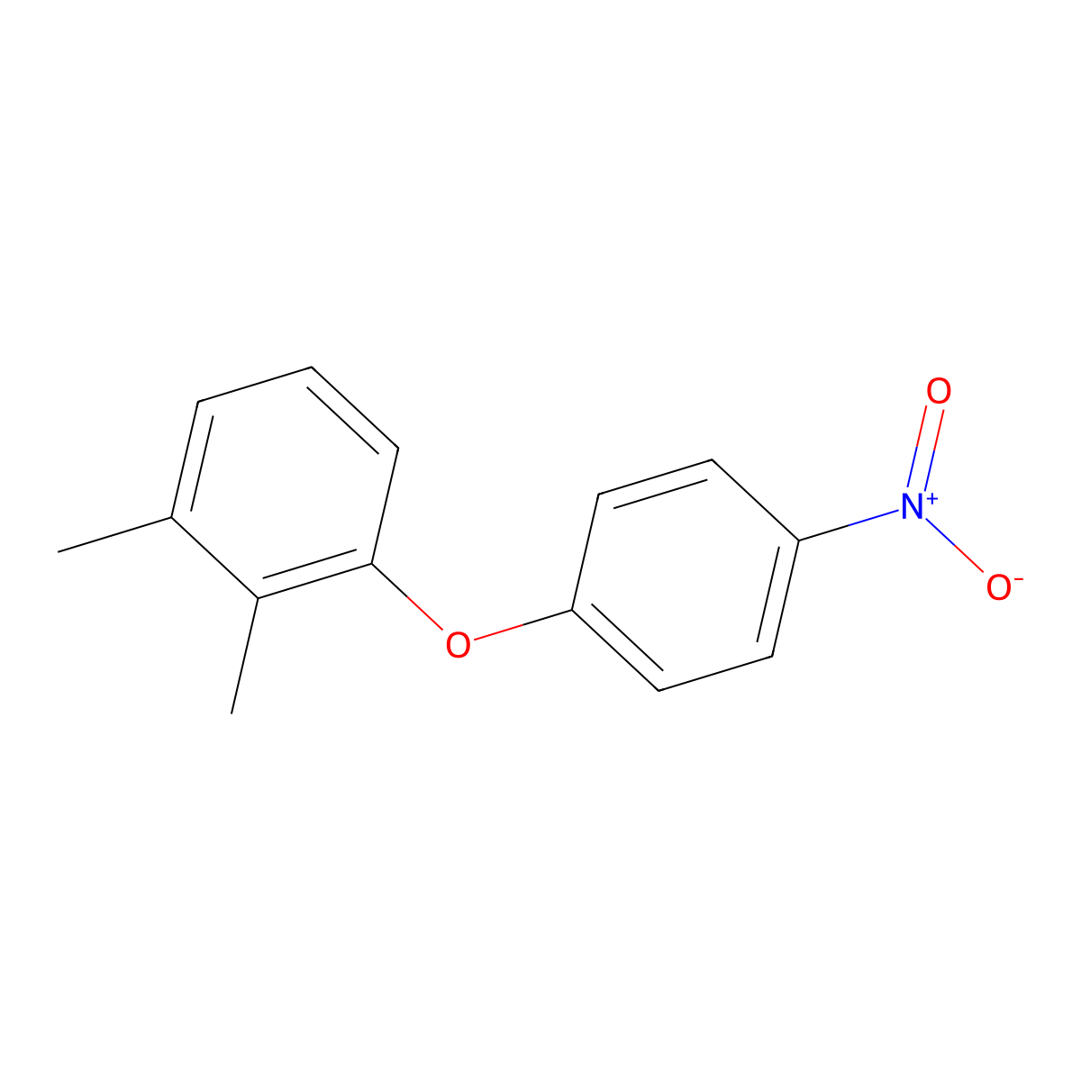 1,2-Dimethyl-3-(4-nitrophenoxy)benzene molecular structure, CAS 23471-68-3