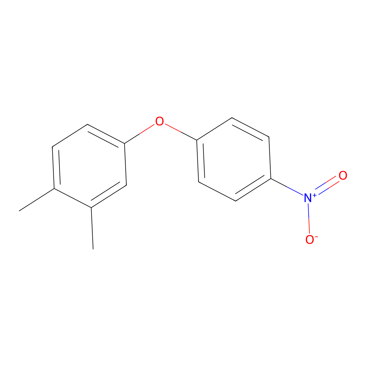 1,2-Dimethyl-4-(4-nitrophenoxy)benzene molecular structure, CAS 23471-70-7