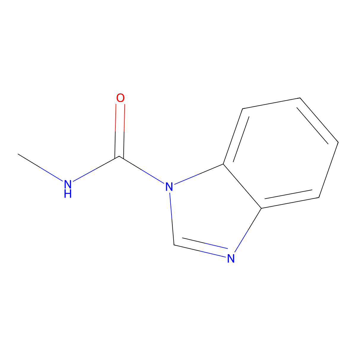 1H-Benzimidazole-1-carboxamide, N-methyl- molecular structure, CAS 23475-48-1
