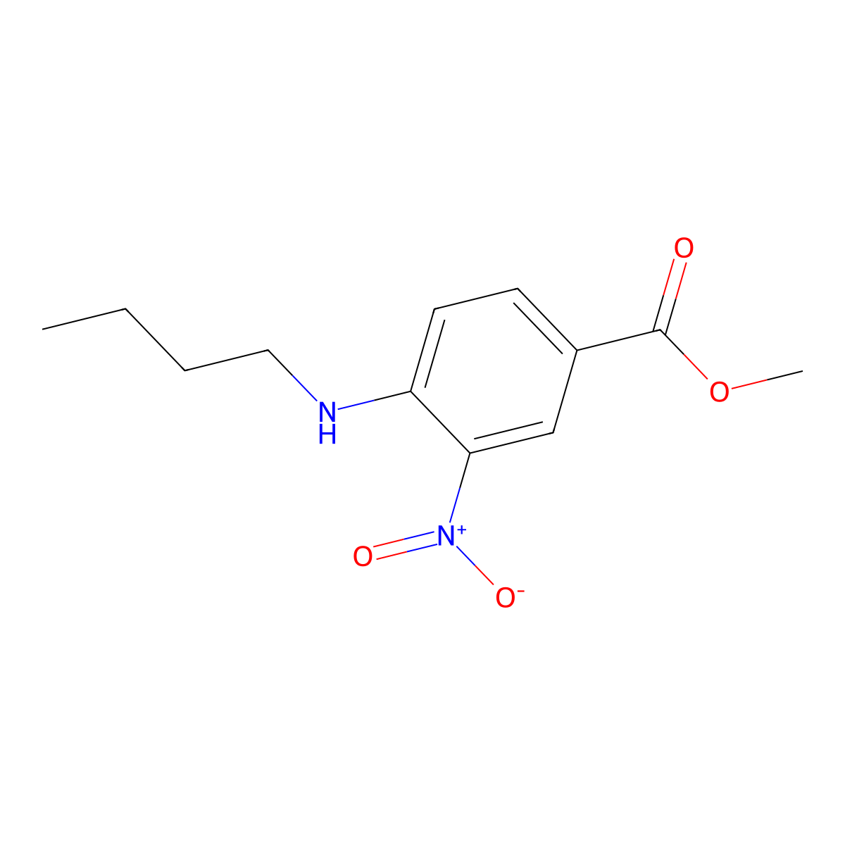 Methyl 4-(butylamino)-3-nitrobenzoate molecular structure, CAS 234751-01-0