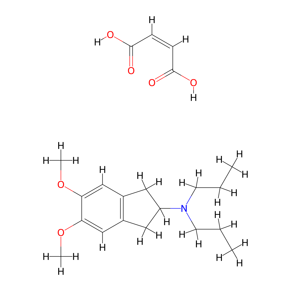 U-99194 maleate molecular structure, CAS 234757-41-6