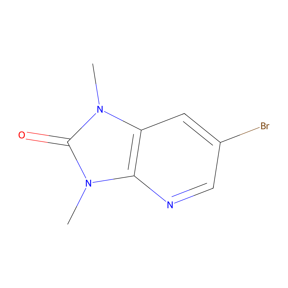 6-Bromo-1,3-dimethyl-1h-imidazo[4,5-b]pyridin-2(3h)-one molecular structure, CAS 234771-64-3