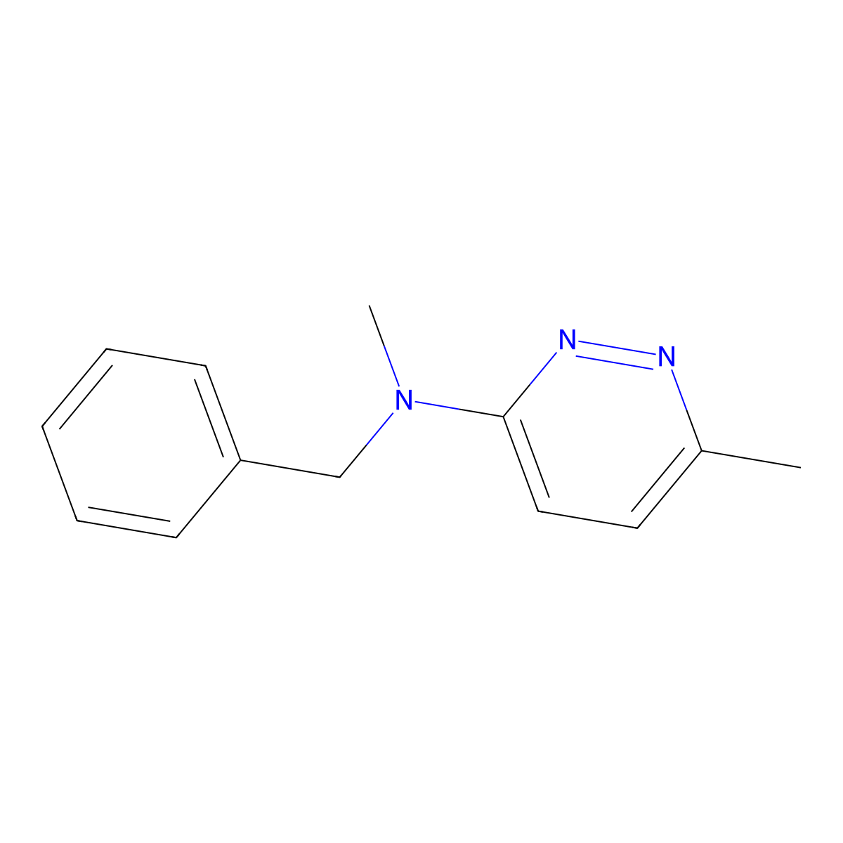 N-benzyl-N,6-dimethylpyridazin-3-amine molecular structure, CAS 2347798-42-7