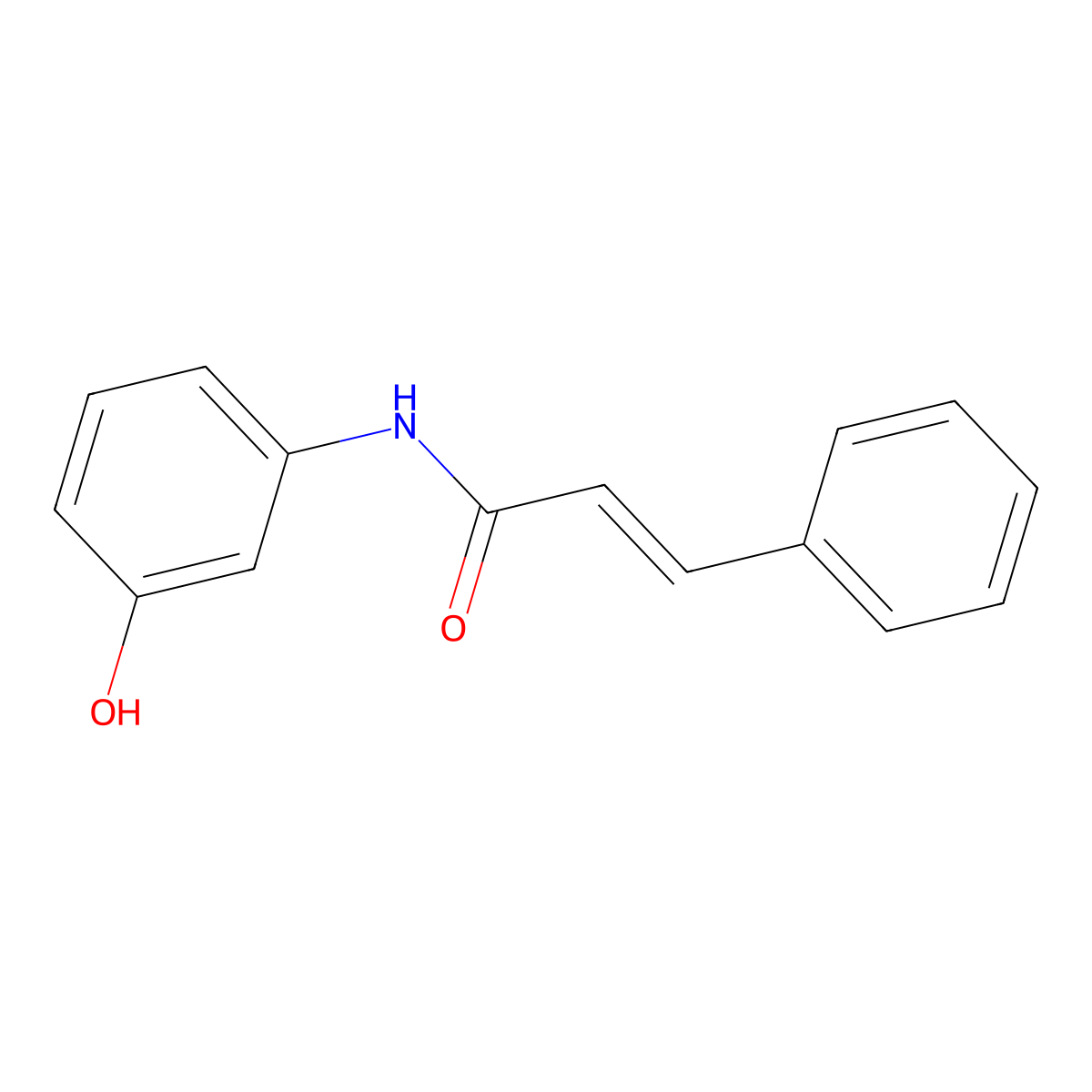 N-(3-Hydroxyphenyl)Cinnamamide molecular structure, CAS 23478-25-3