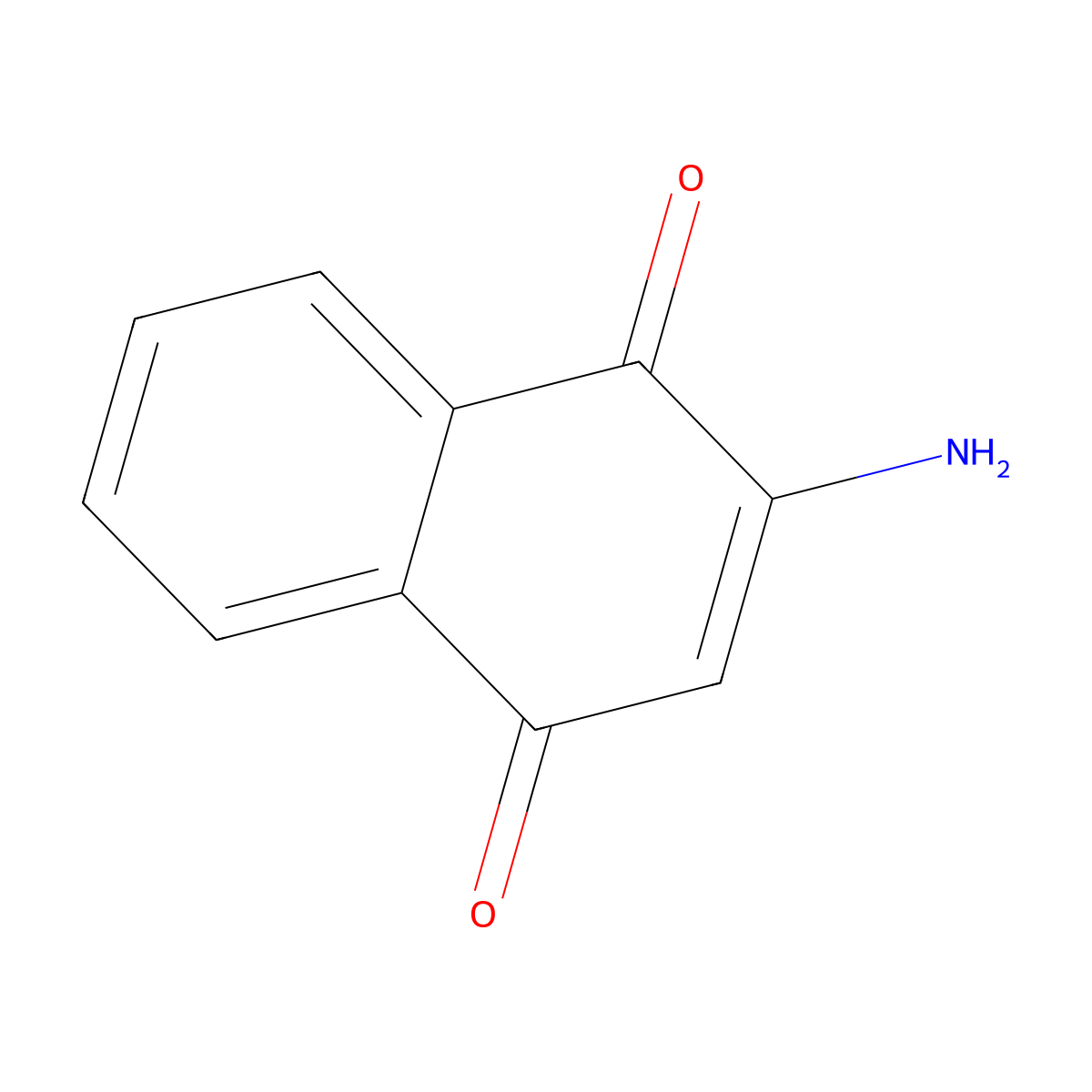 3-Aminonaphthoquinone molecular structure, CAS 2348-81-4
