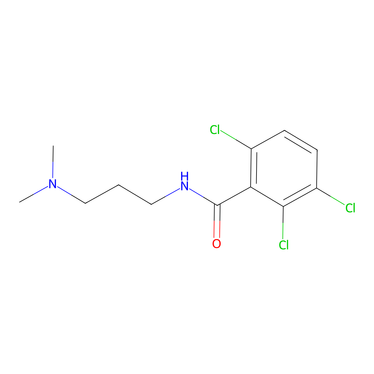 2,3,6-Trichloro-N-[3-(dimethylamino)propyl]benzamide molecular structure, CAS 2348086-66-6