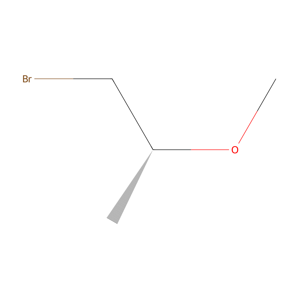 (2R)-1-bromo-2-methoxypropane molecular structure, CAS 2348272-80-8