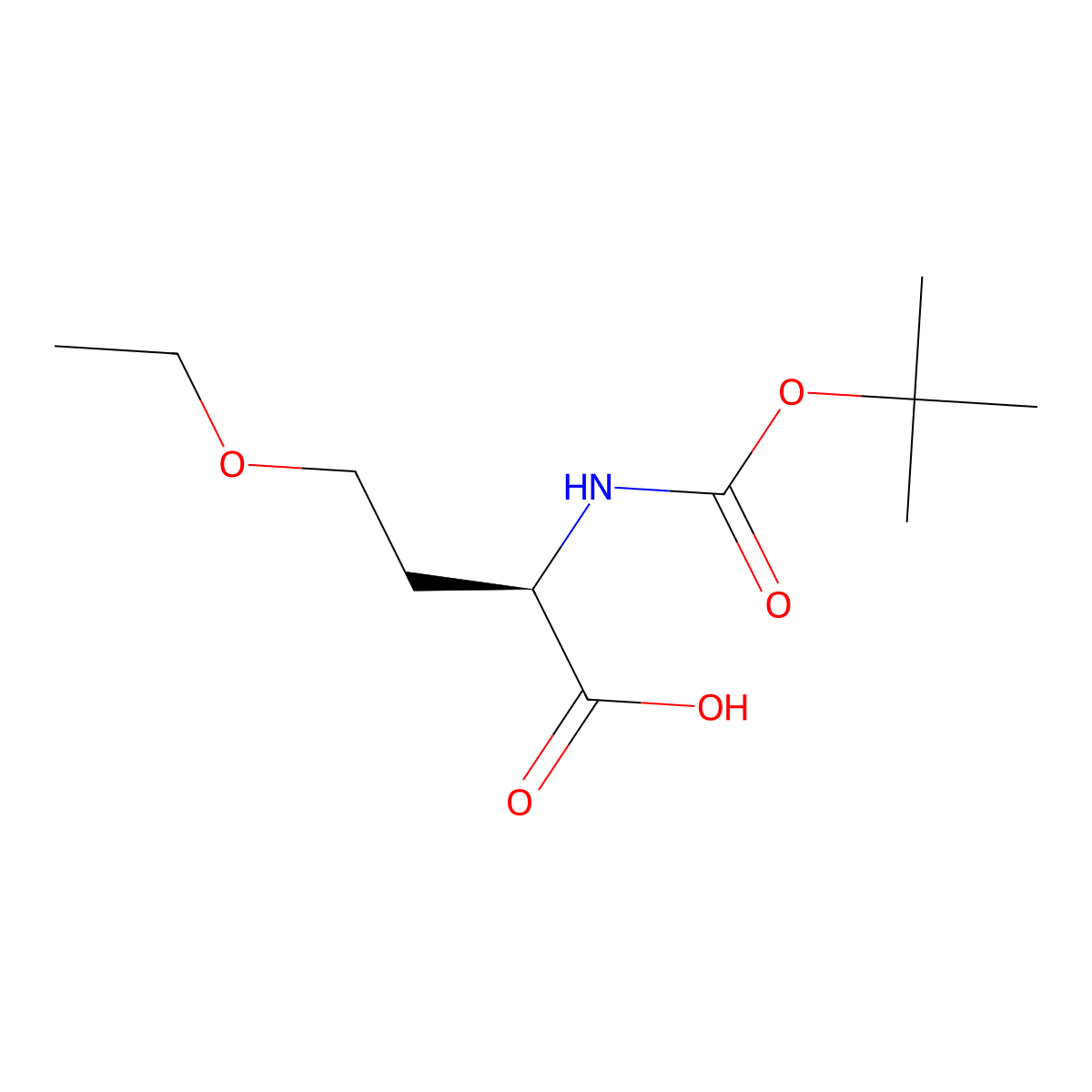 N-Boc-O-ethyl-D-homoserine molecular structure, CAS 2348286-55-3