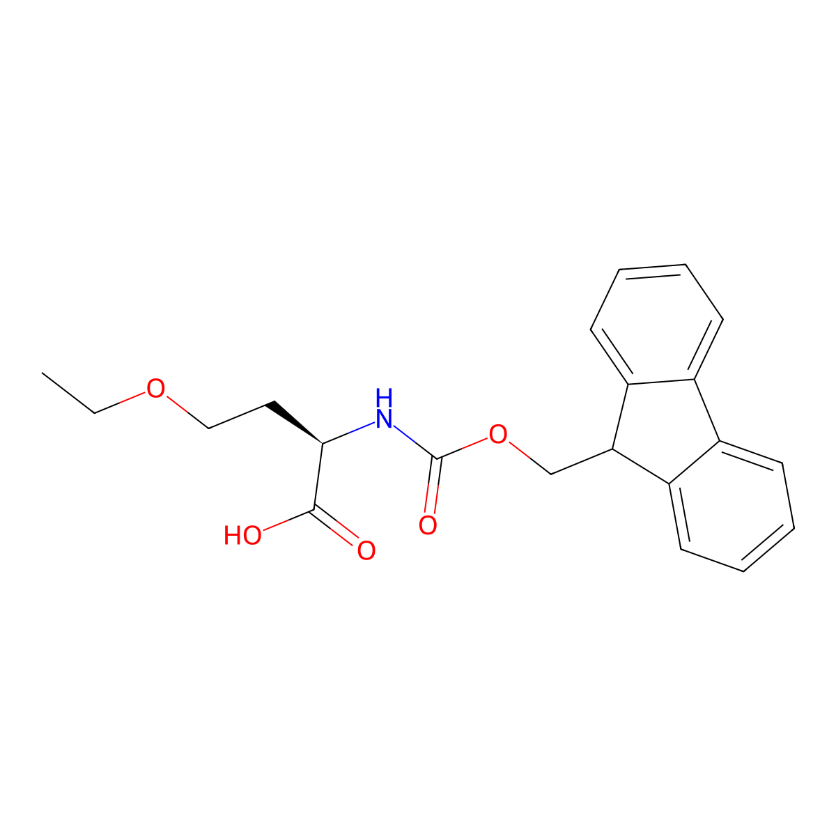 N-Fmoc-O-ethyl-D-homoserine molecular structure, CAS 2348338-16-7