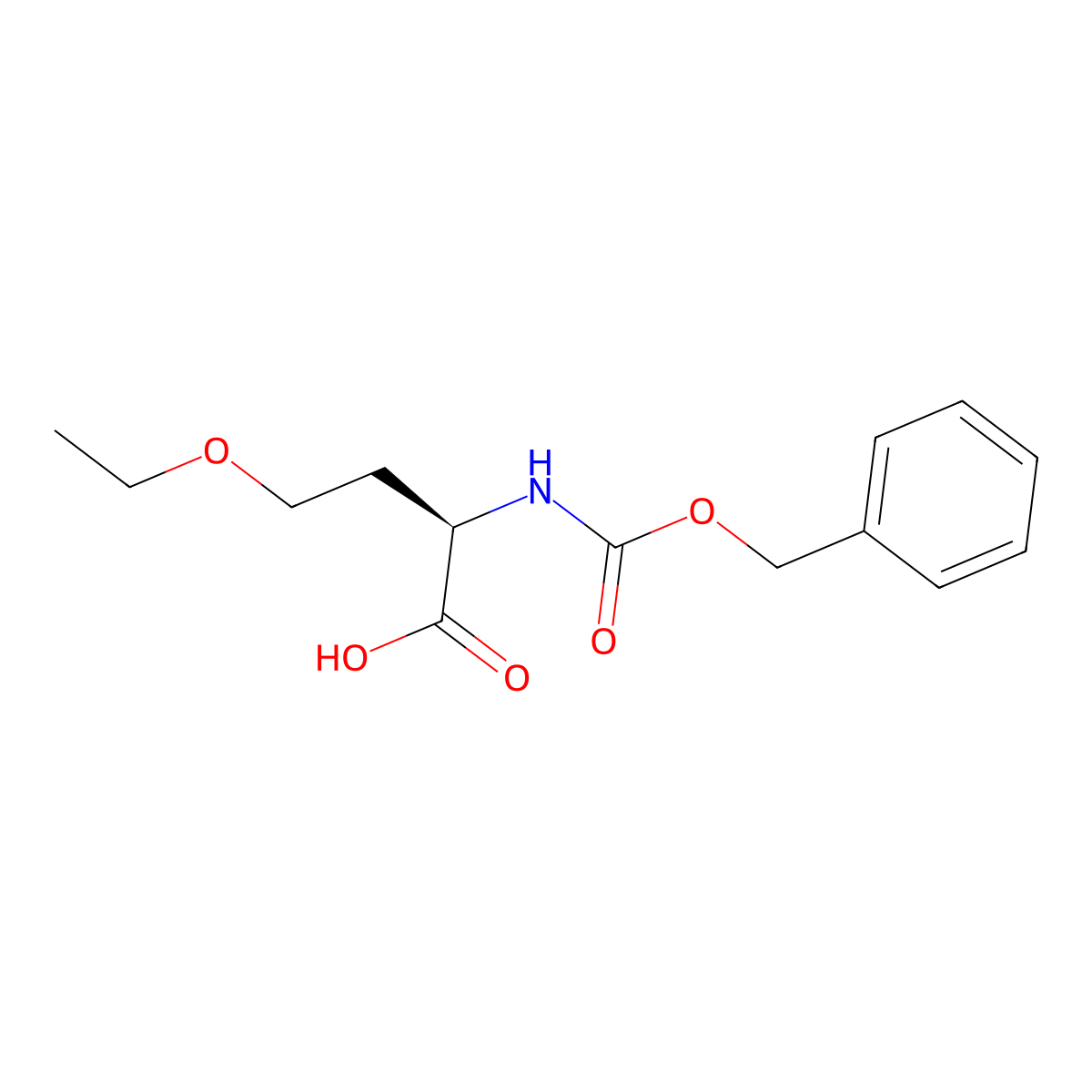 N-Cbz-O-ethyl-D-homoserine molecular structure, CAS 2348341-33-1