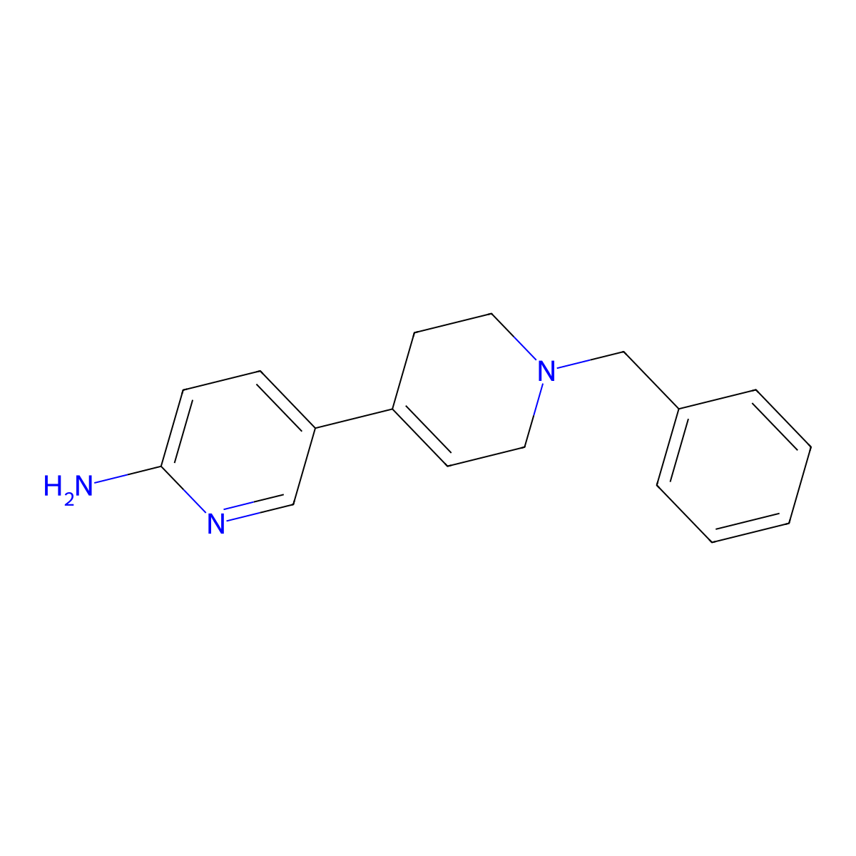 1'-Benzyl-1',2',3',6'-tetrahydro-[3,4'-bipyridin]-6-amine molecular structure, CAS 2348367-88-2