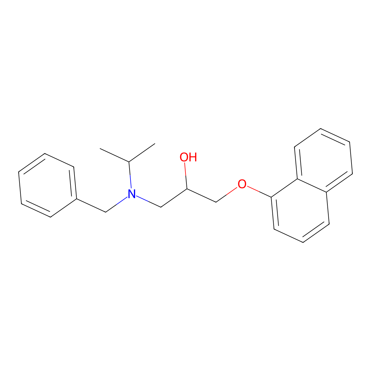 1-[(Methylethyl)benzylamino]-3-naphthyloxypropan-2-ol molecular structure, CAS 2349-27-1
