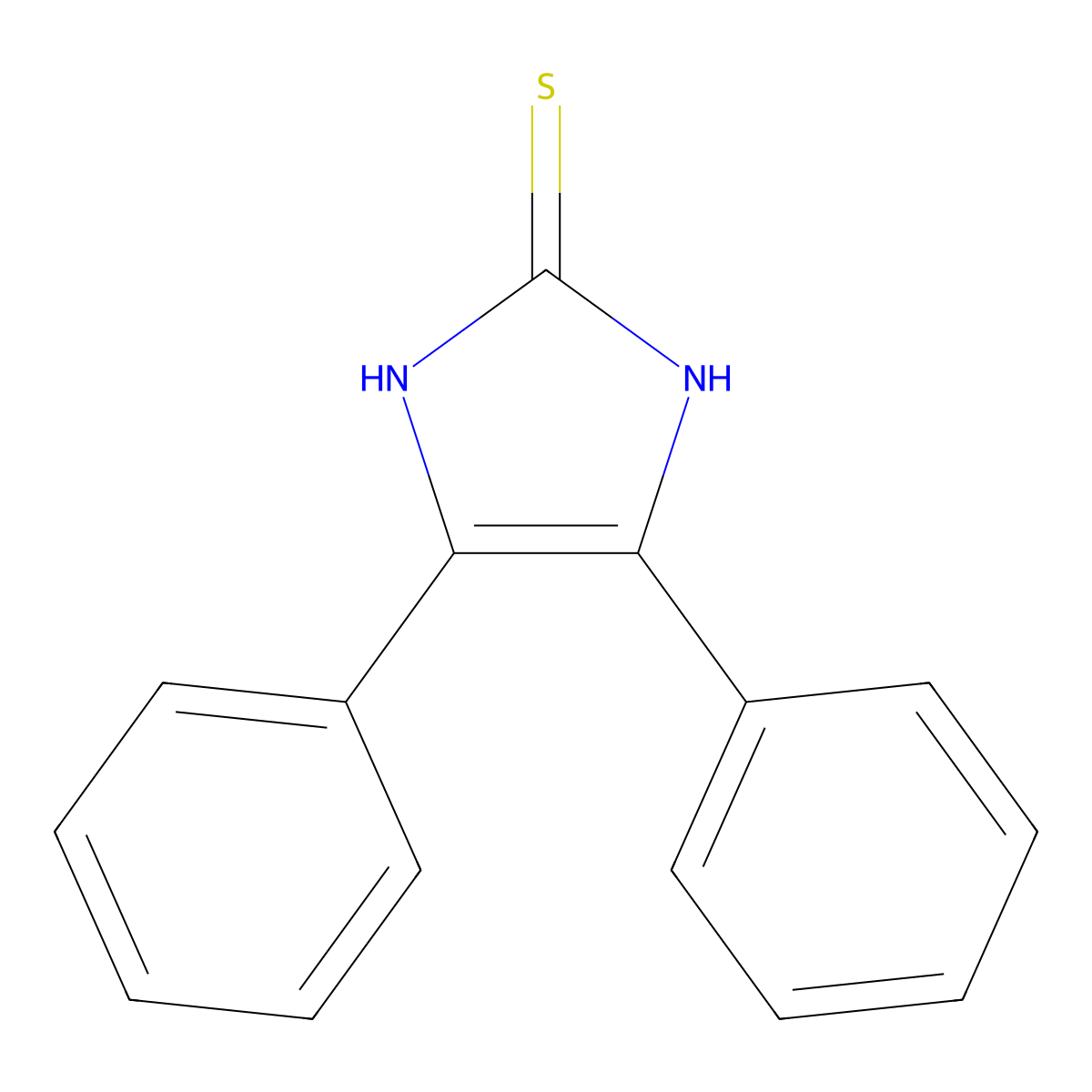 4,5-Diphenyl-2-imidazolethiol molecular structure, CAS 2349-58-8