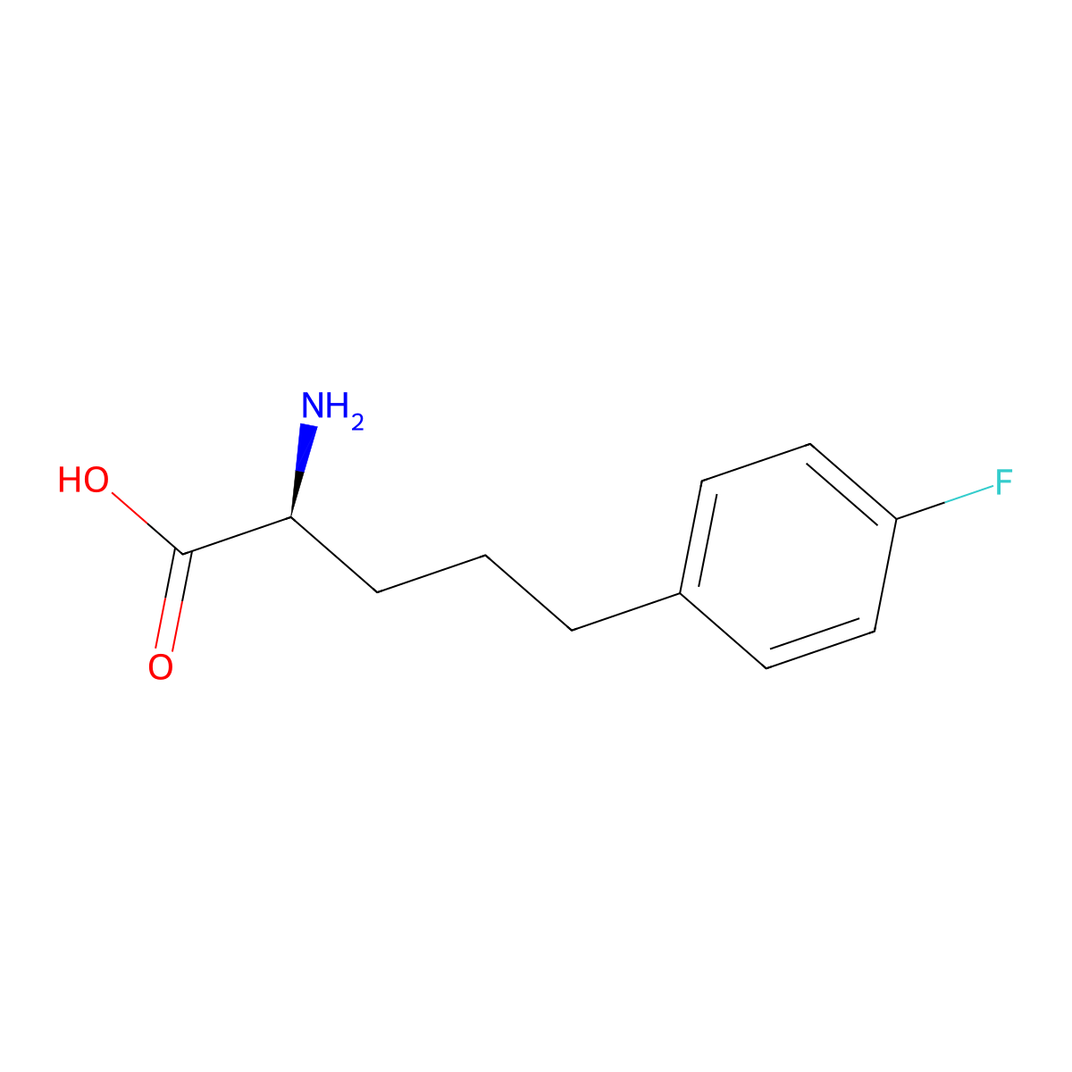 (S)-2-Amino-5-(4-fluorophenyl)pentanoic acid molecular structure, CAS 2349287-35-8