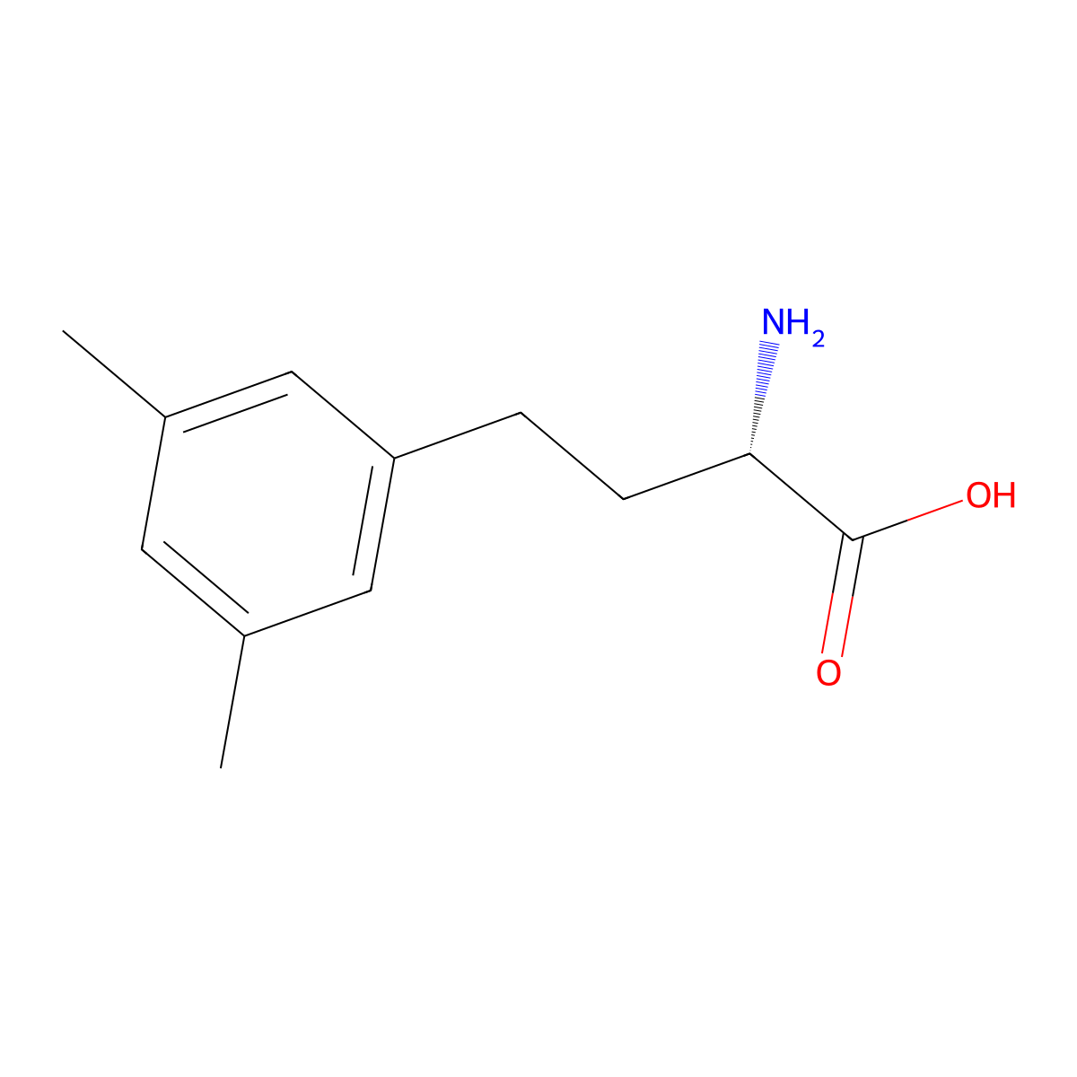 3,5-Dimethyl-L-homophenylalanine molecular structure, CAS 2349312-92-9