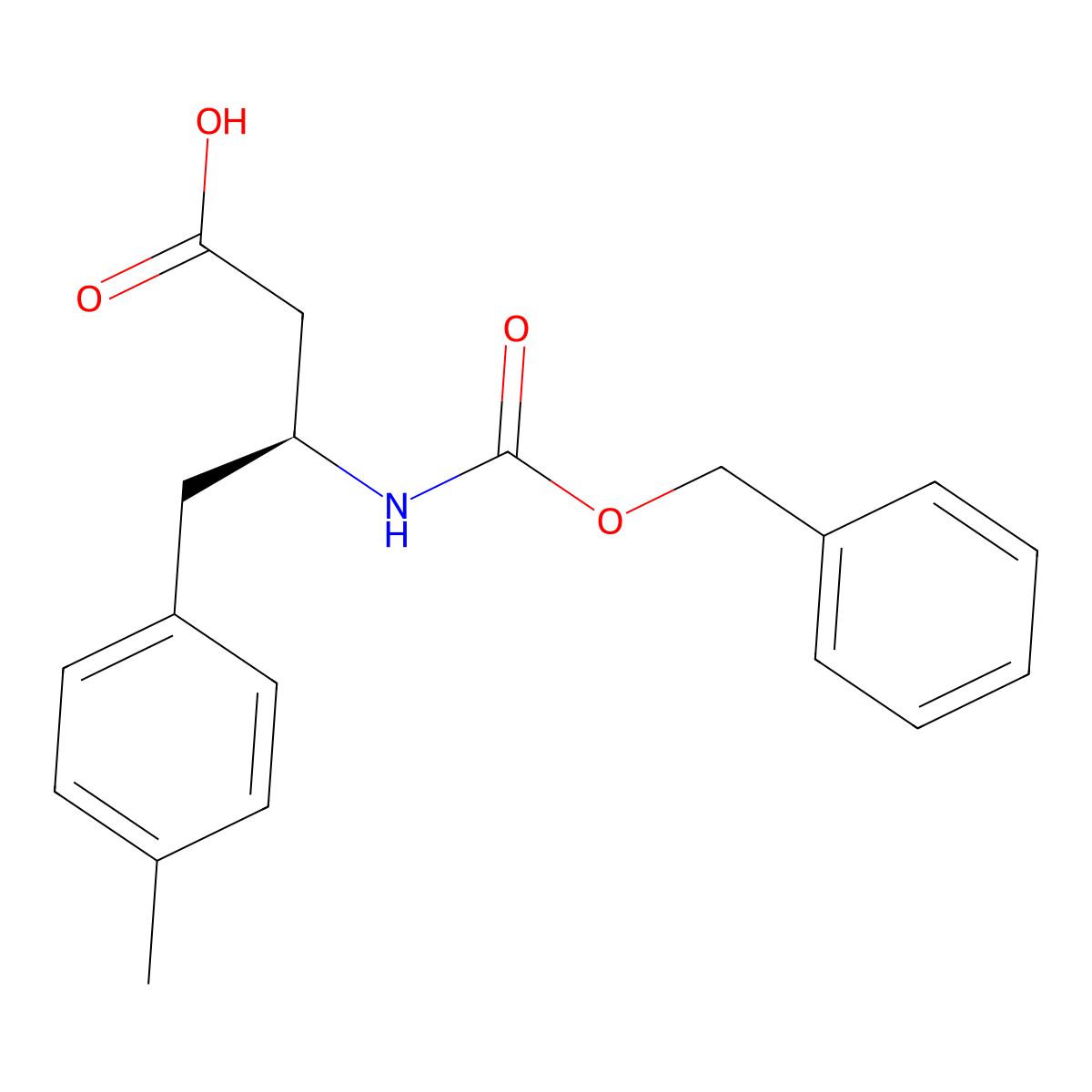 (3S)-3-{[(benzyloxy)carbonyl]amino}-4-(4-methylphenyl)butanoic acid molecular structure, CAS 2349560-59-2