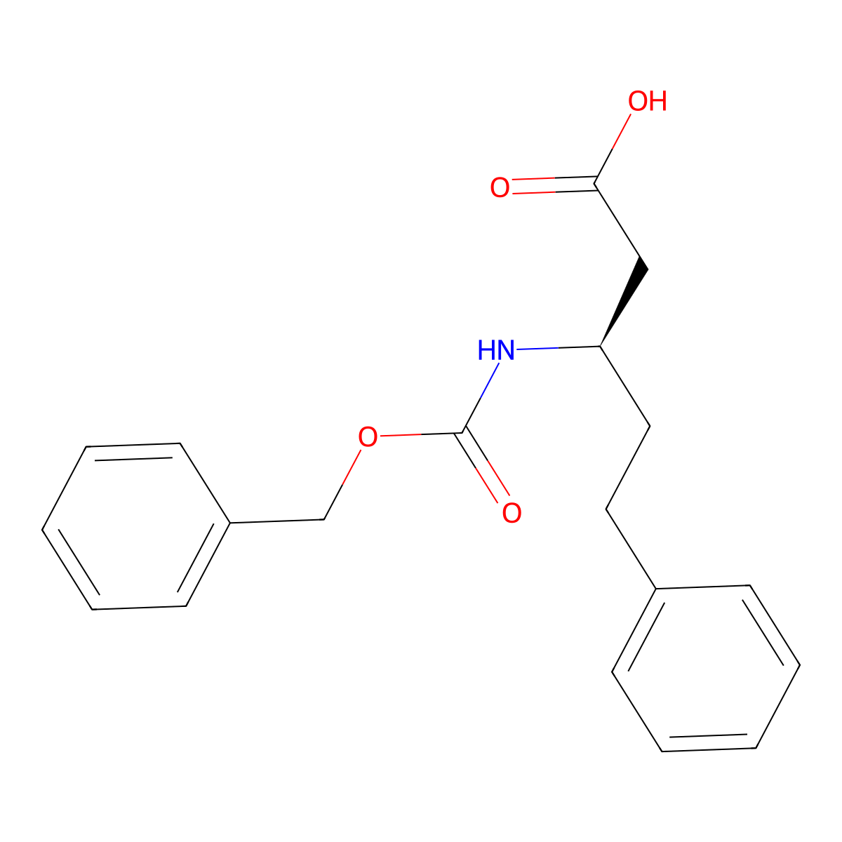(3R)-3-{[(benzyloxy)carbonyl]amino}-5-phenylpentanoic acid molecular structure, CAS 2349607-64-1