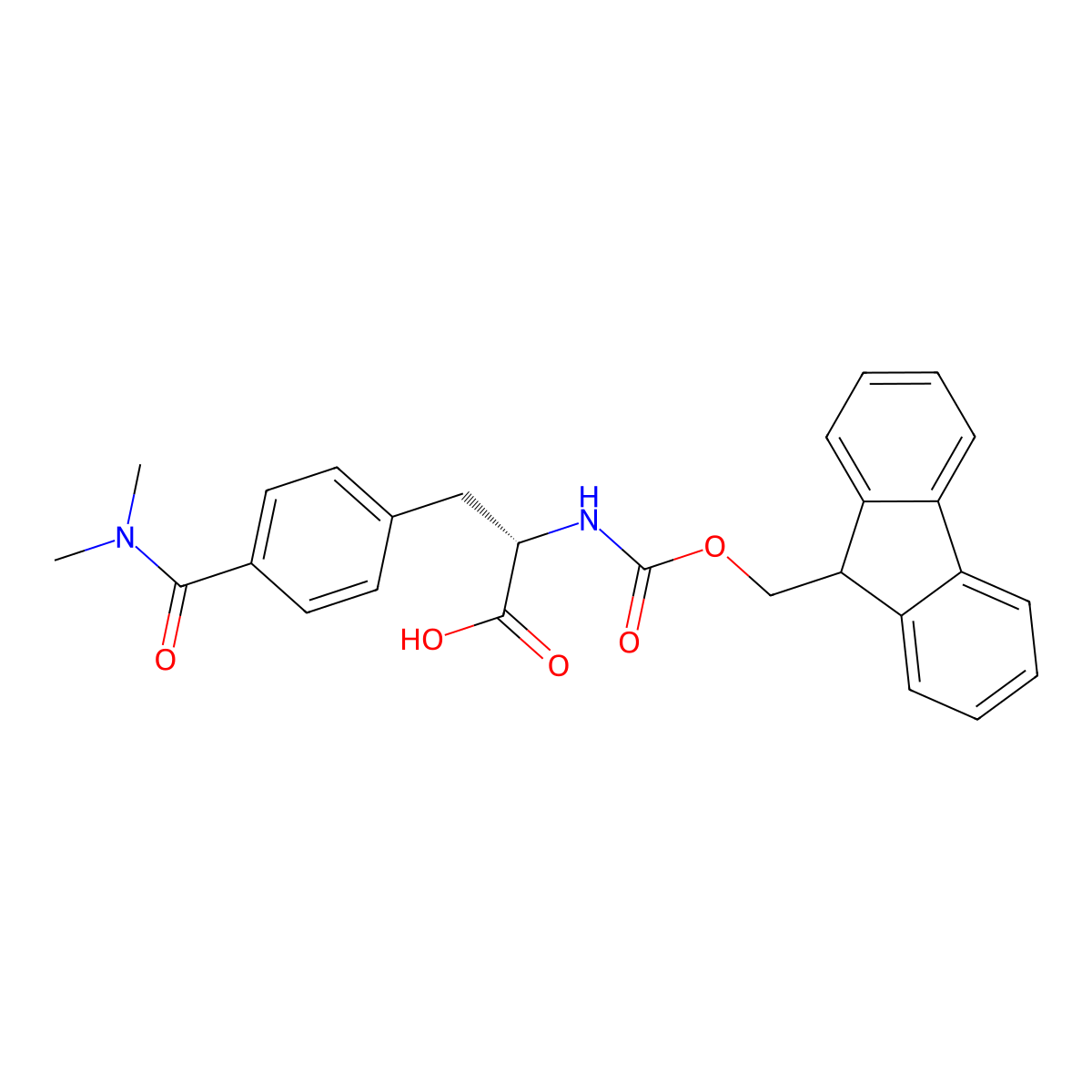 N-Fmoc-4-[(dimethylamino)carbonyl]-L-phenylalanine molecular structure, CAS 2349646-18-8