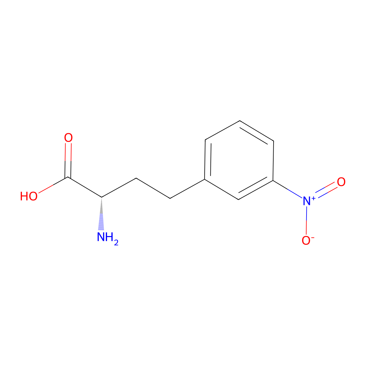 3-Nitro-L-homophenylalanine molecular structure, CAS 2349709-66-4