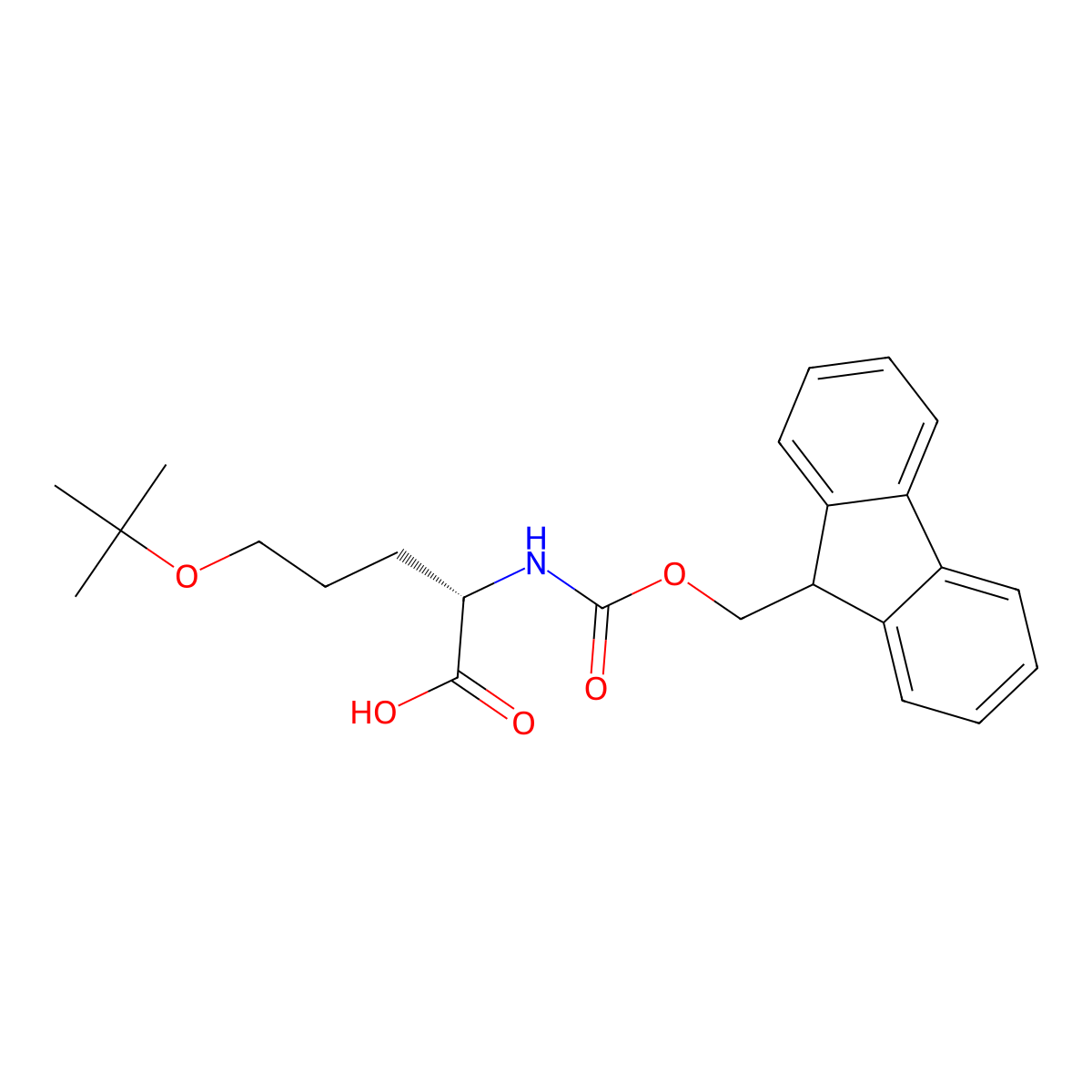N-Fmoc-5-tert-butoxy-L-norvaline molecular structure, CAS 2349713-29-5